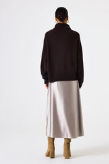 WOOL KNIT CHOCOLATE