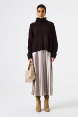 WOOL KNIT CHOCOLATE