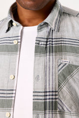 CHECKED SHIRT SAGE GREEN