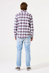 CHECKED SHIRT WHITE