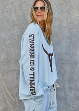VINTAGE WESTERN SWEAT POWDER BLUE