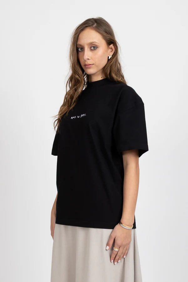 HEAVY TEE NOT PARIS BLACK