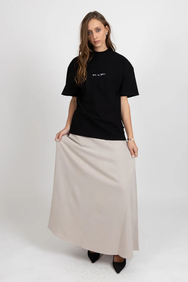 HEAVY TEE NOT PARIS BLACK