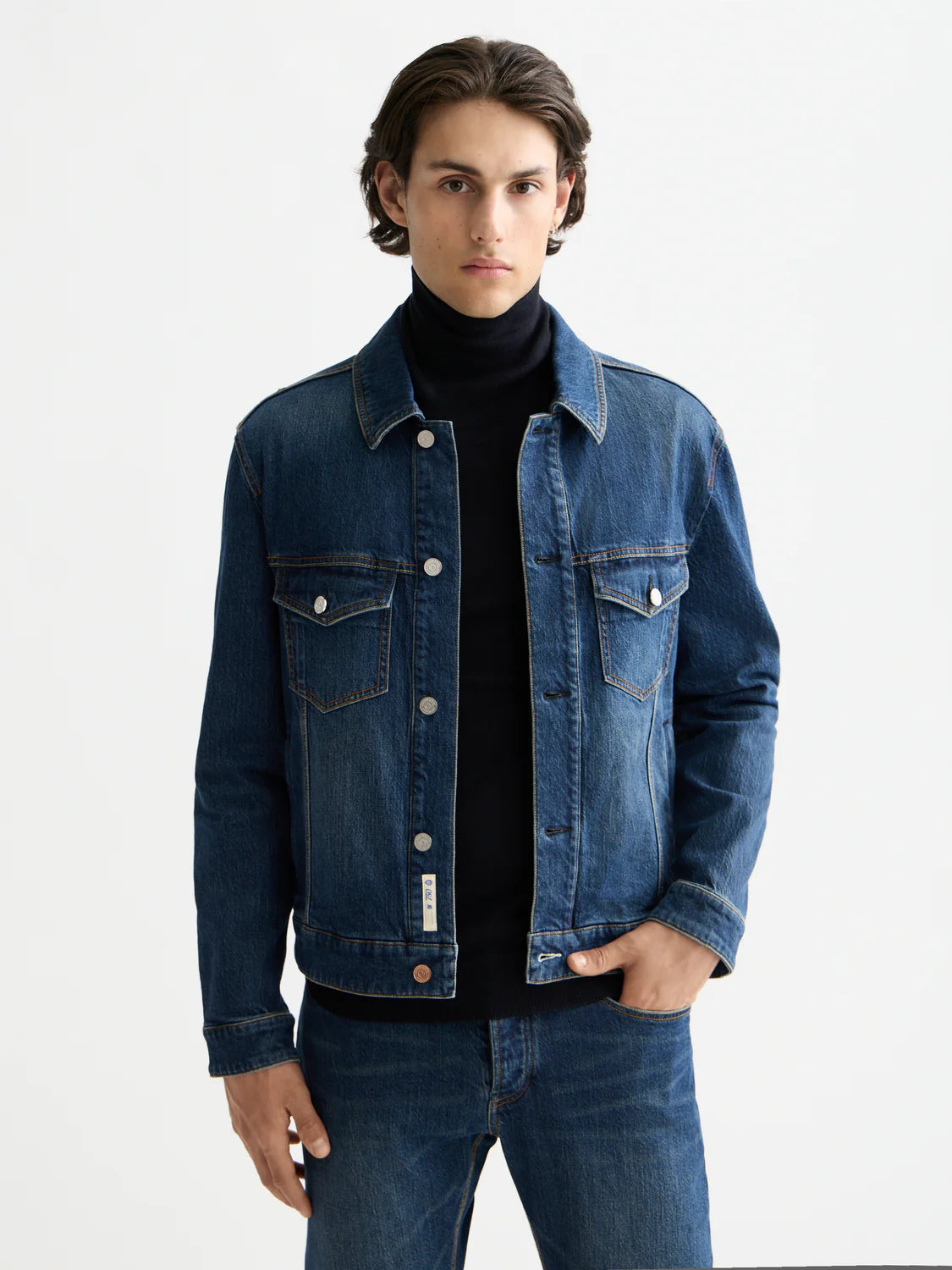 DENIM TRUCKER JACKET LET IT RAIN
