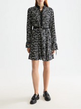 PRINTED MINI DRESS MOON GARDENING