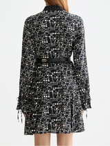 PRINTED MINI DRESS MOON GARDENING