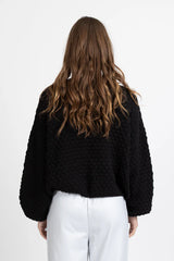 HONEYCOMB CARDI BLACK