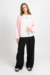 HONEYCOMB CARDI PINK