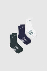 HFR RIB SOCK 3 PACK PAR 97 MULTI