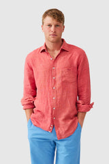 CABLE BAY SHIRT - REDWOOD