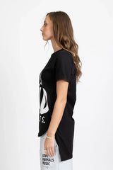 SCALLOP TEE LE RADNESS BLACK