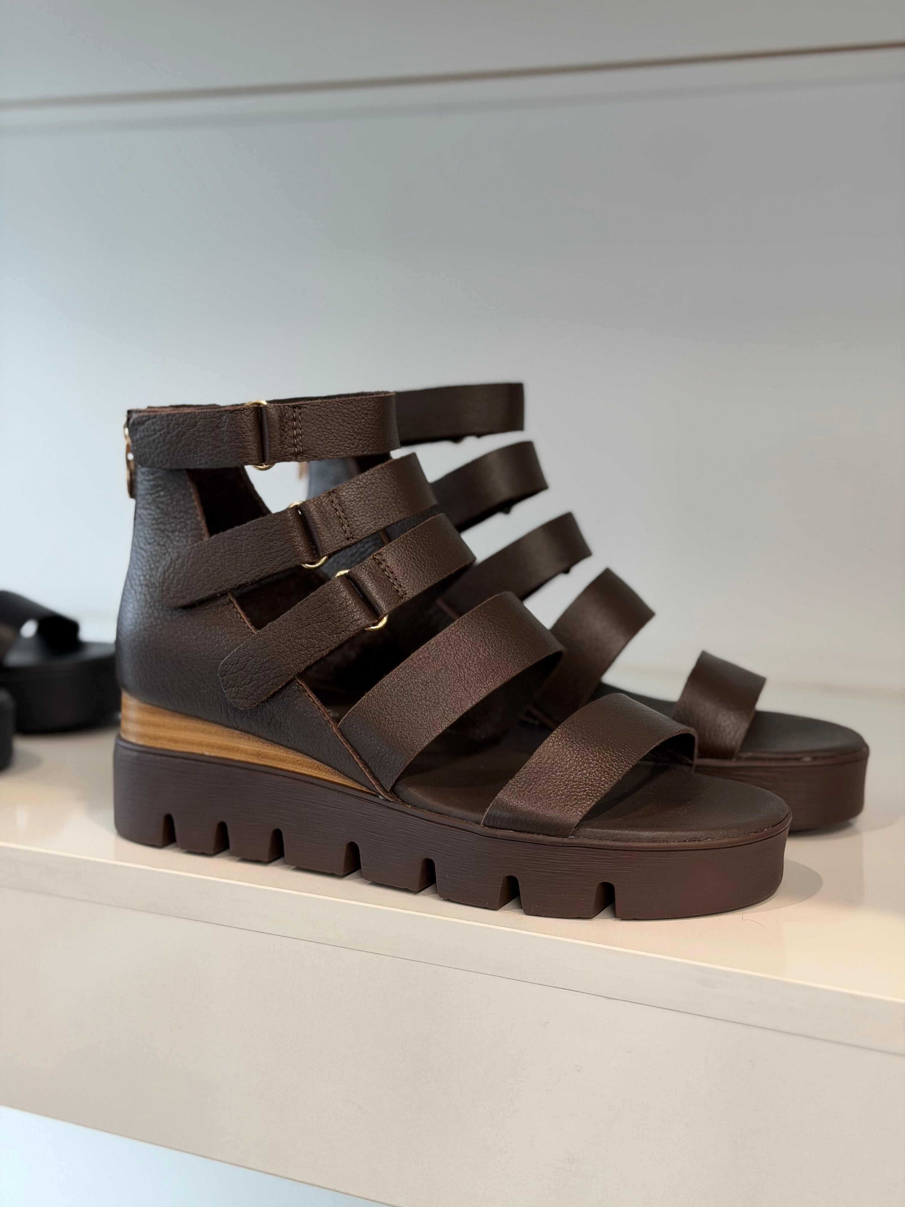 Raafe Sandal Chocolate Natural Leather