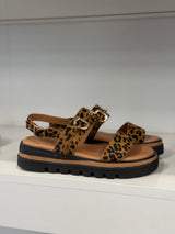 Sabri Sandal Tan Leopard Pony