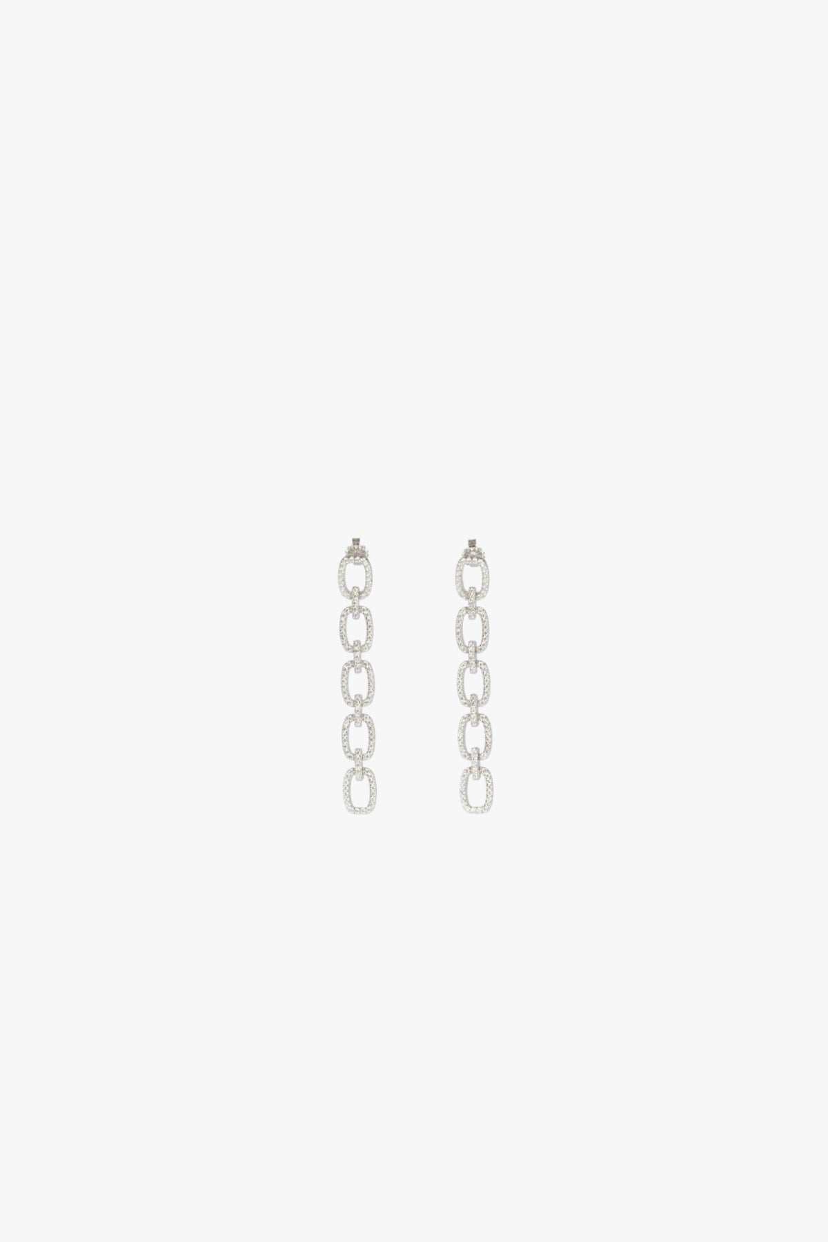 CHAINED EARRINGS - CLEAR