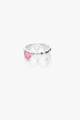 BAND OF HEARTS RING - PINK TOPAZ