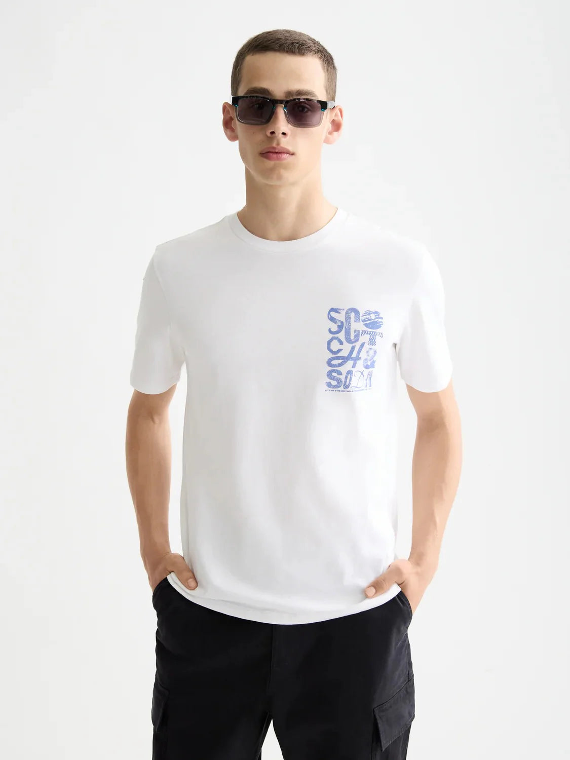 REGULAR FIT LOGO T-SHIRT WHITE