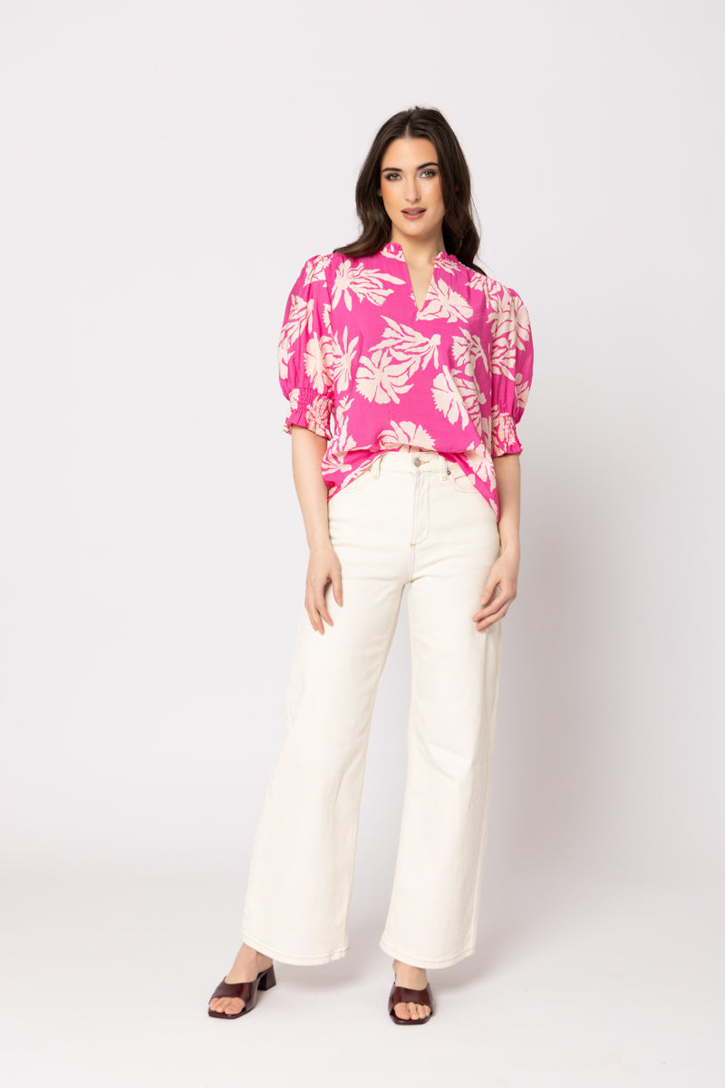 GIFTED TOP PINK SPLASH