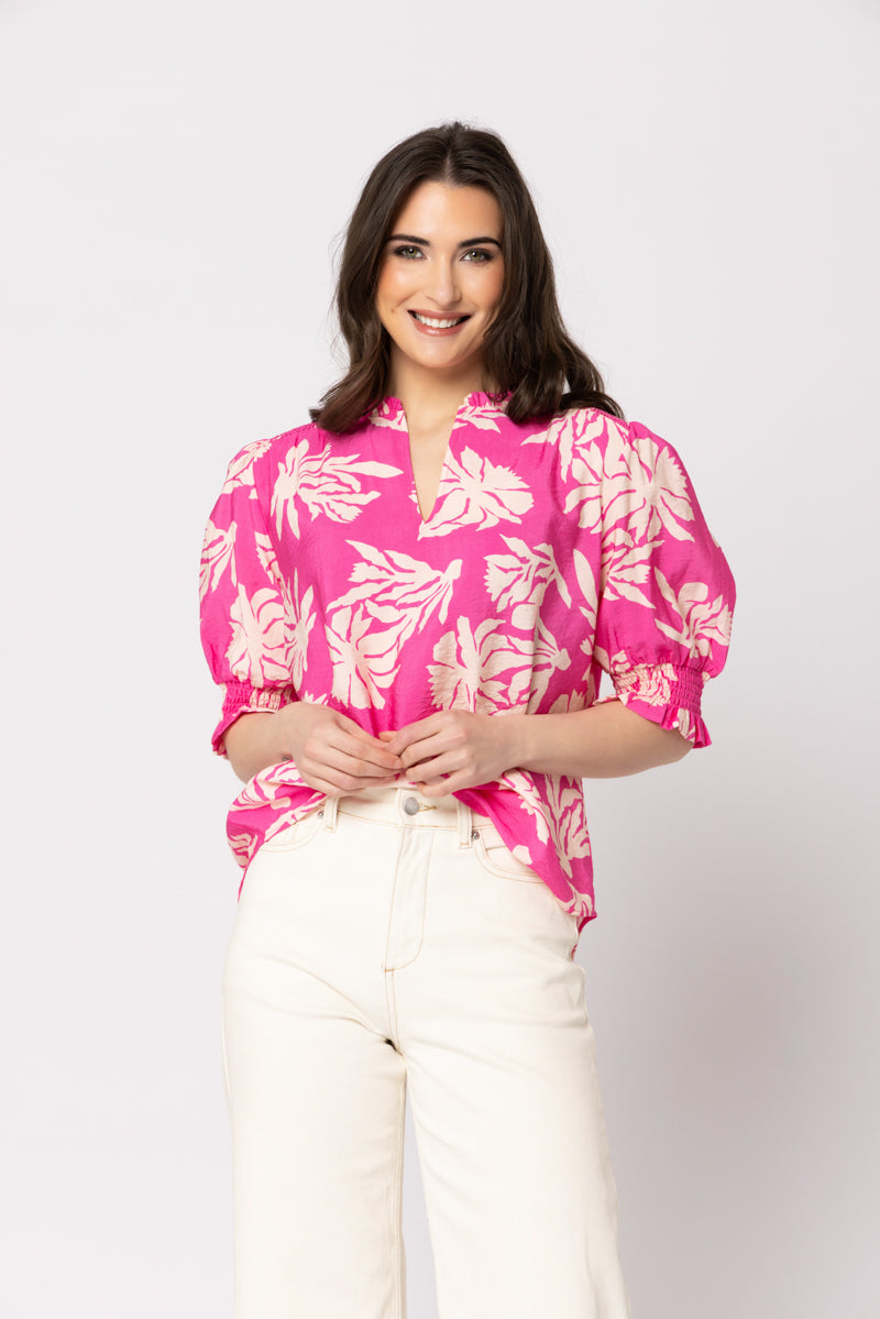 GIFTED TOP PINK SPLASH