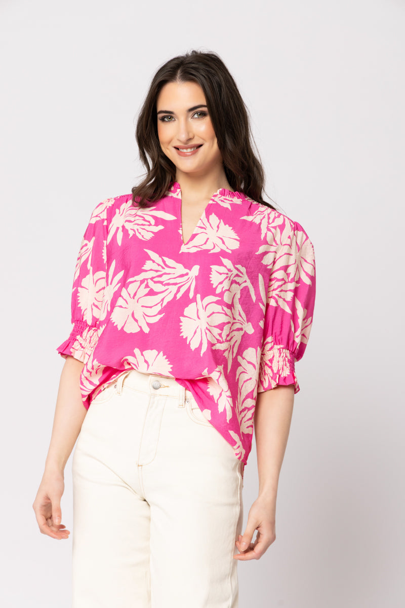 GIFTED TOP PINK SPLASH