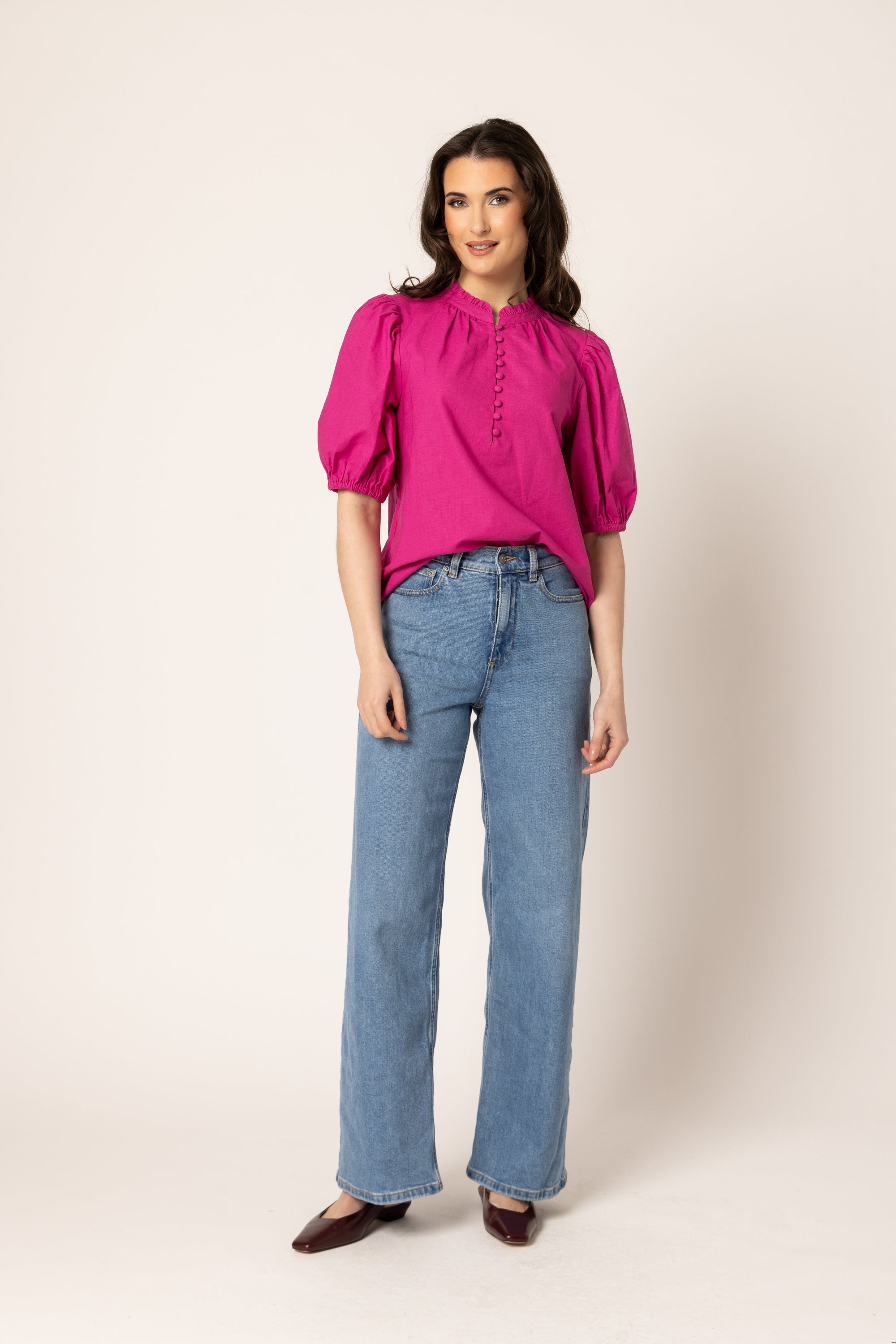 NINA BLOUSE HOT PINK
