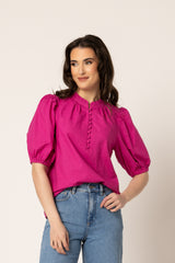 NINA BLOUSE HOT PINK