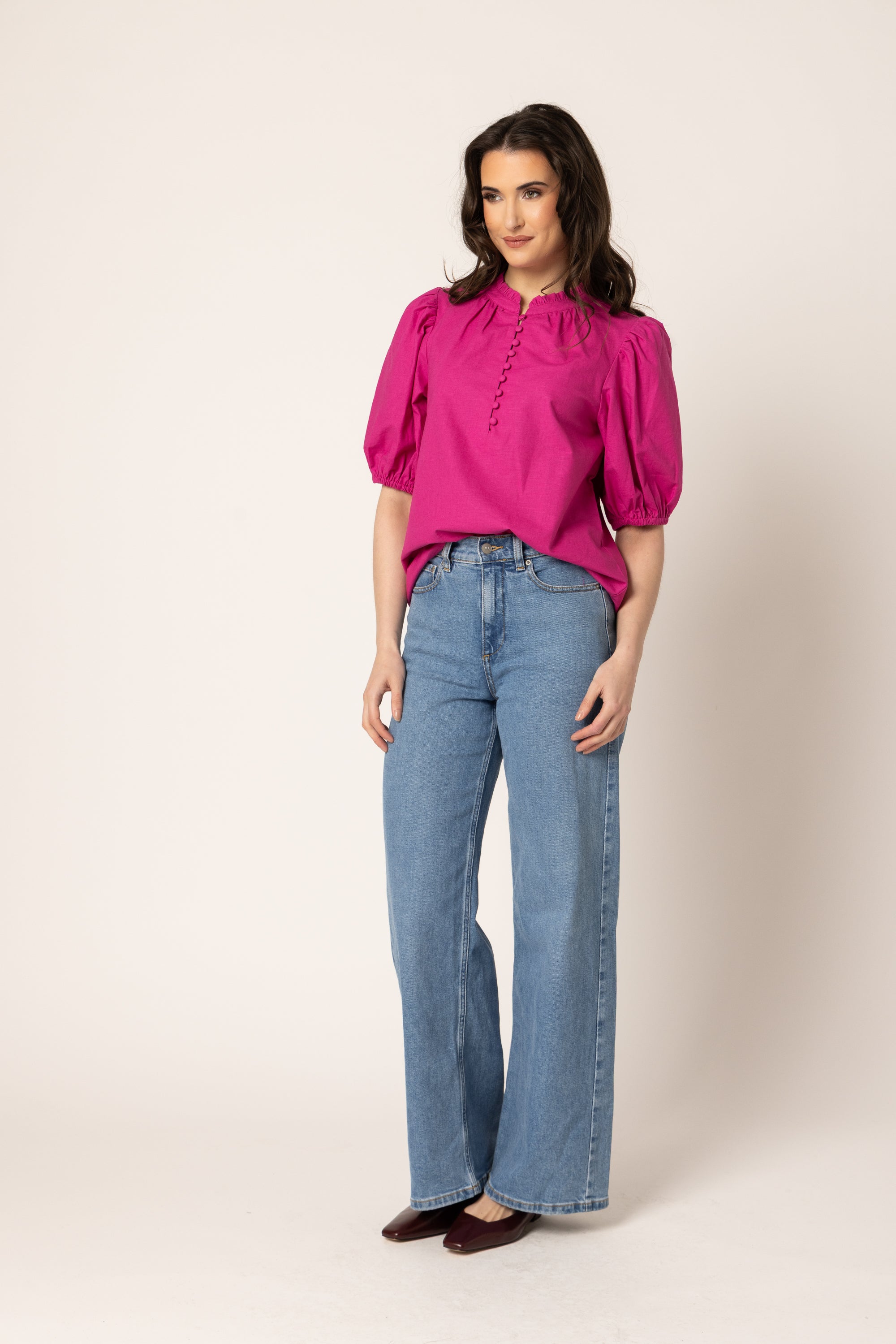 NINA BLOUSE HOT PINK