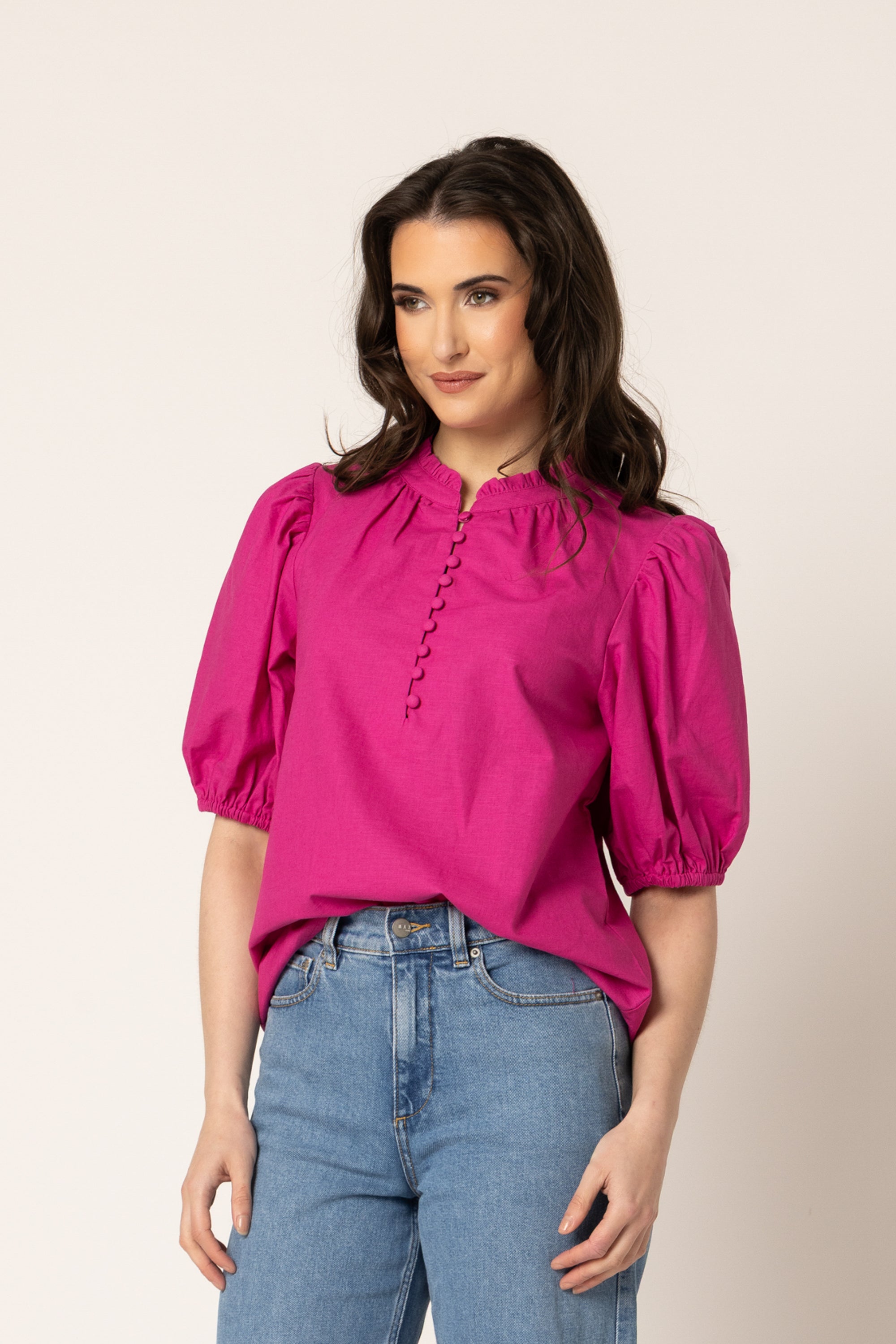NINA BLOUSE HOT PINK