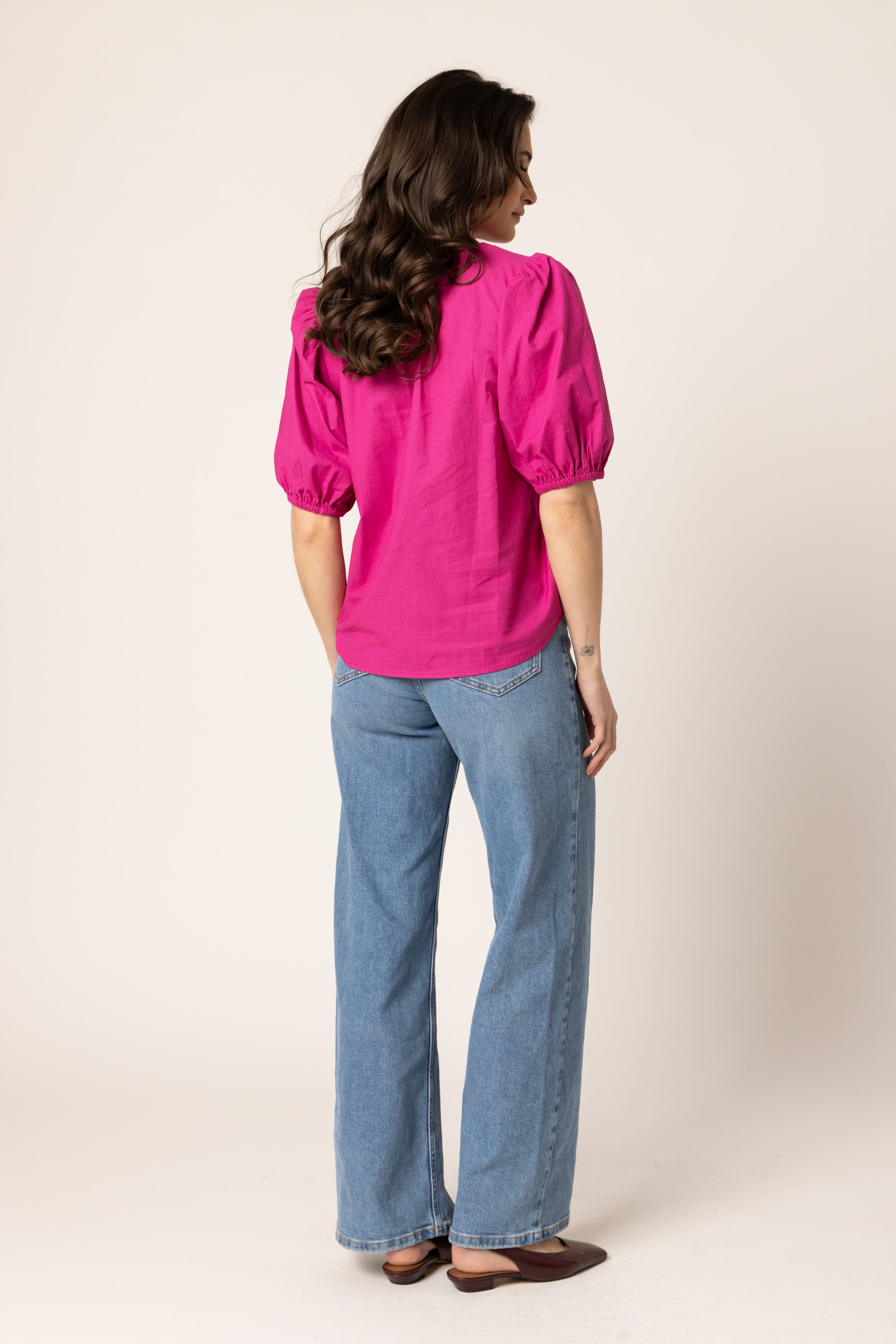 NINA BLOUSE HOT PINK