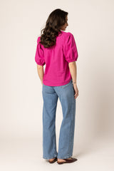 NINA BLOUSE HOT PINK