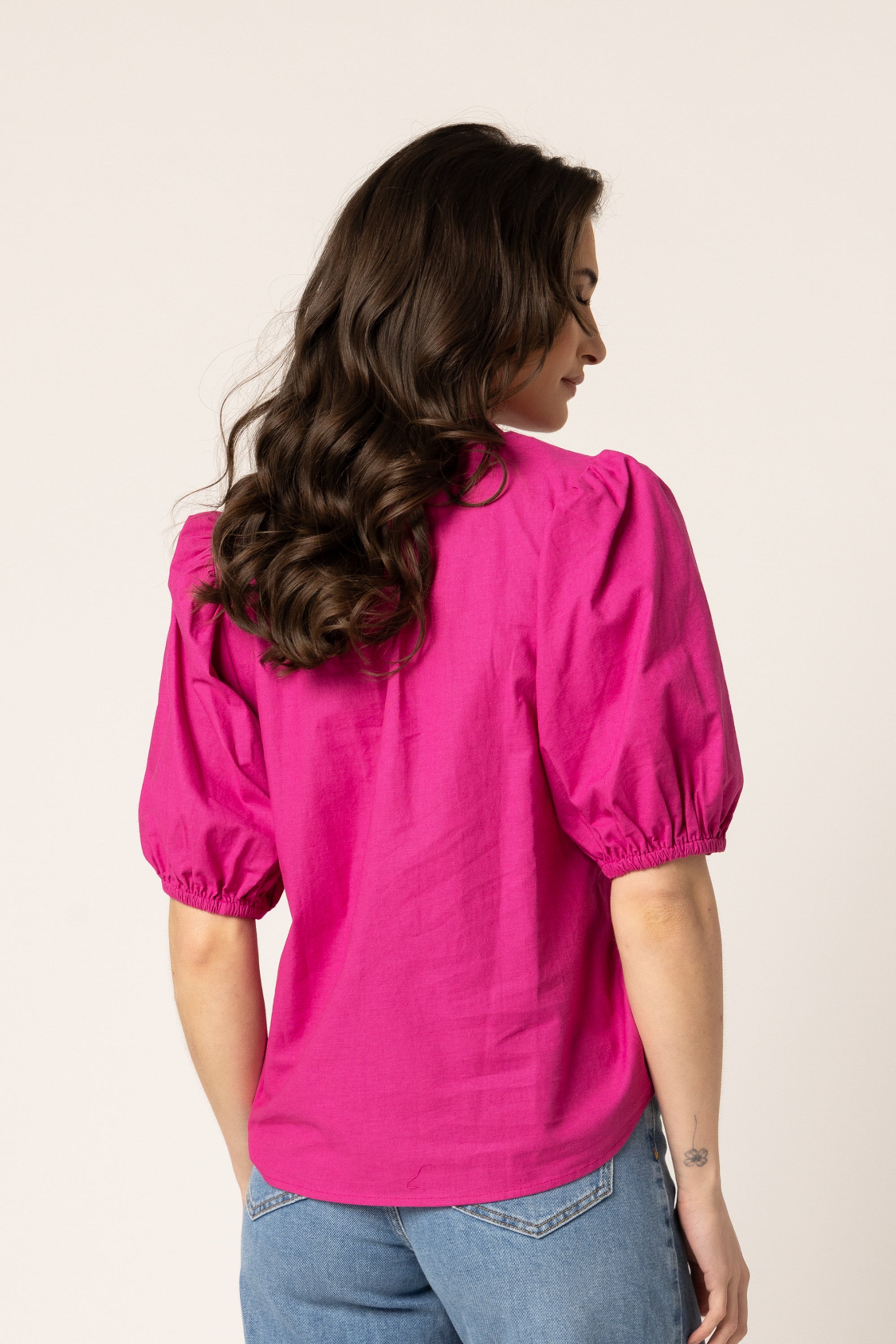 NINA BLOUSE HOT PINK