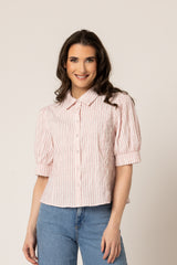 ALIGNED SHIRT PINK STRIPE