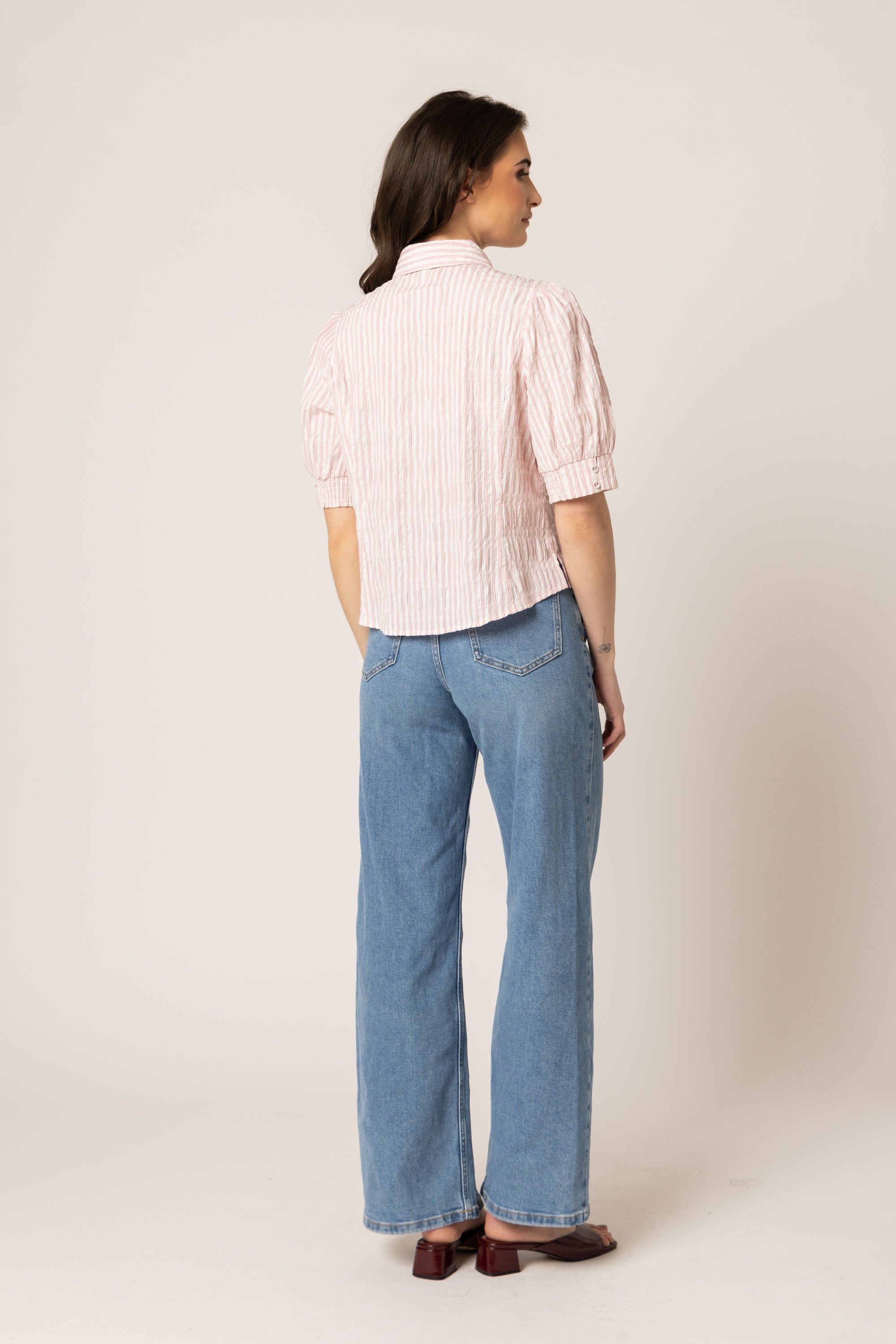 ALIGNED SHIRT PINK STRIPE