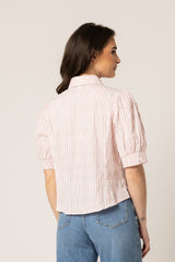 ALIGNED SHIRT PINK STRIPE