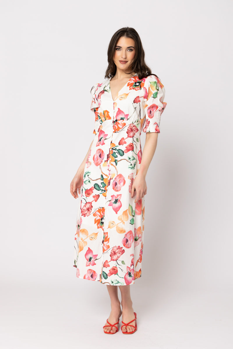 ACCOMPLISHED DRESS APRICOT BLOOM