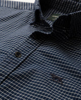 GUNN CHECK OXFORD 5 SPORTS FIT SHIRT MIDNIGHT