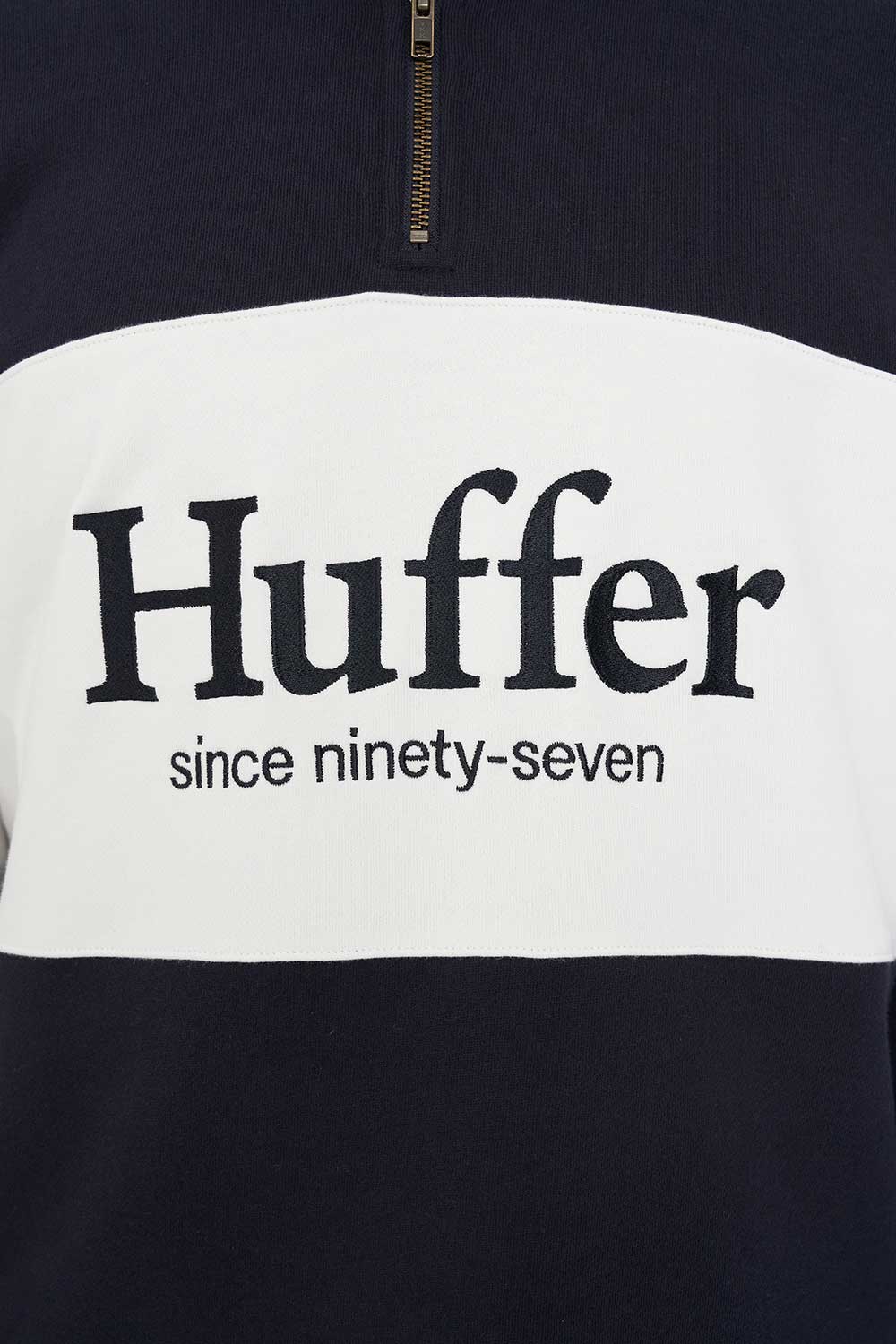 CLASSIC 1/4 ZIP BLOCK JERSEY NAVY