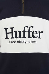 CLASSIC 1/4 ZIP BLOCK JERSEY NAVY