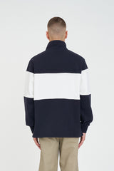 CLASSIC 1/4 ZIP BLOCK JERSEY NAVY SINCE 1997