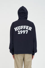 BLOCK ZIP HOOD 350 SLAB NAVY