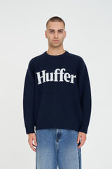 FLEET KNIT CREW NAVY BOLD HUFFER