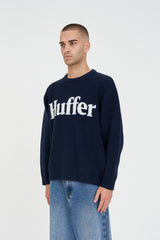 FLEET KNIT CREW NAVY BOLD HUFFER