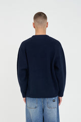 FLEET KNIT CREW NAVY BOLD HUFFER