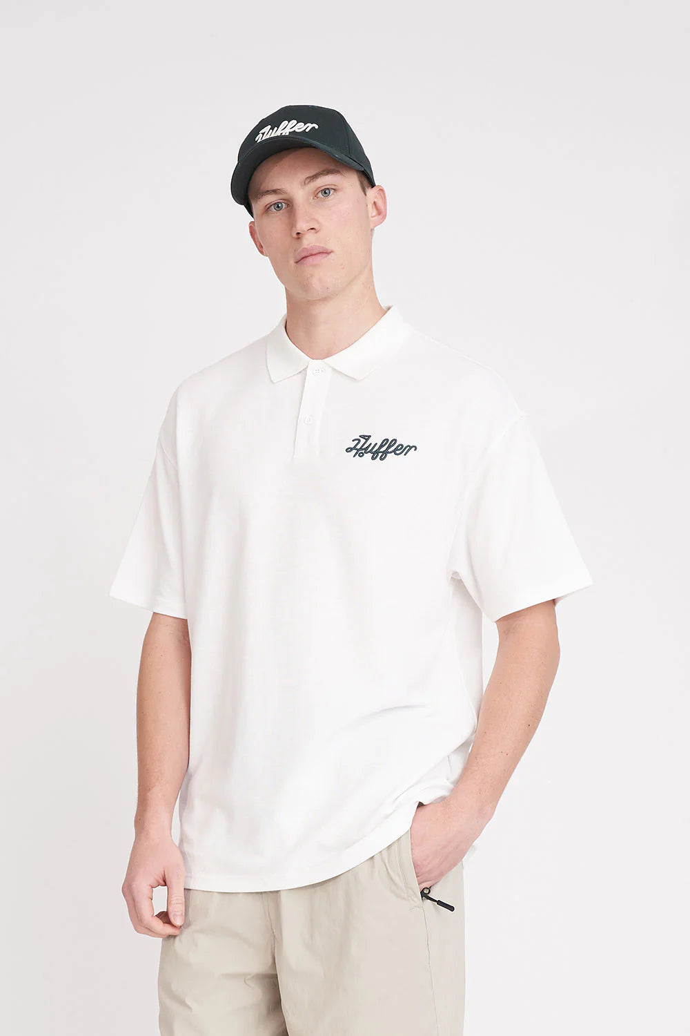 MENS PAR SS POLO BALLSY CHALK