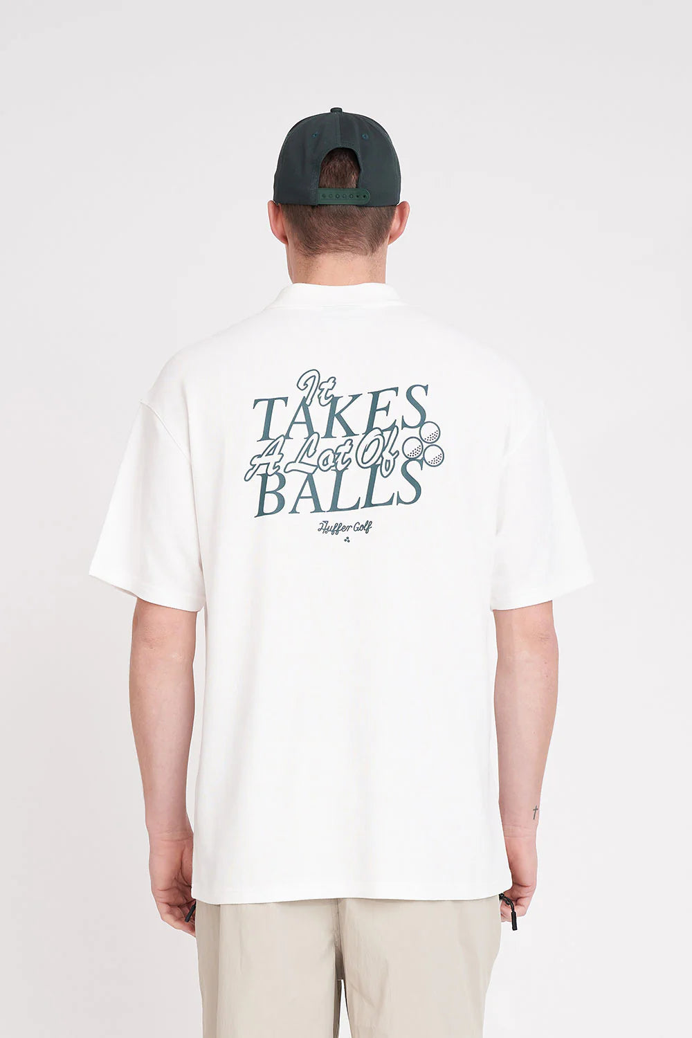 MENS PAR SS POLO BALLSY CHALK