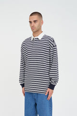 STRIPE GRAND RUGBY NAVY CHALK
