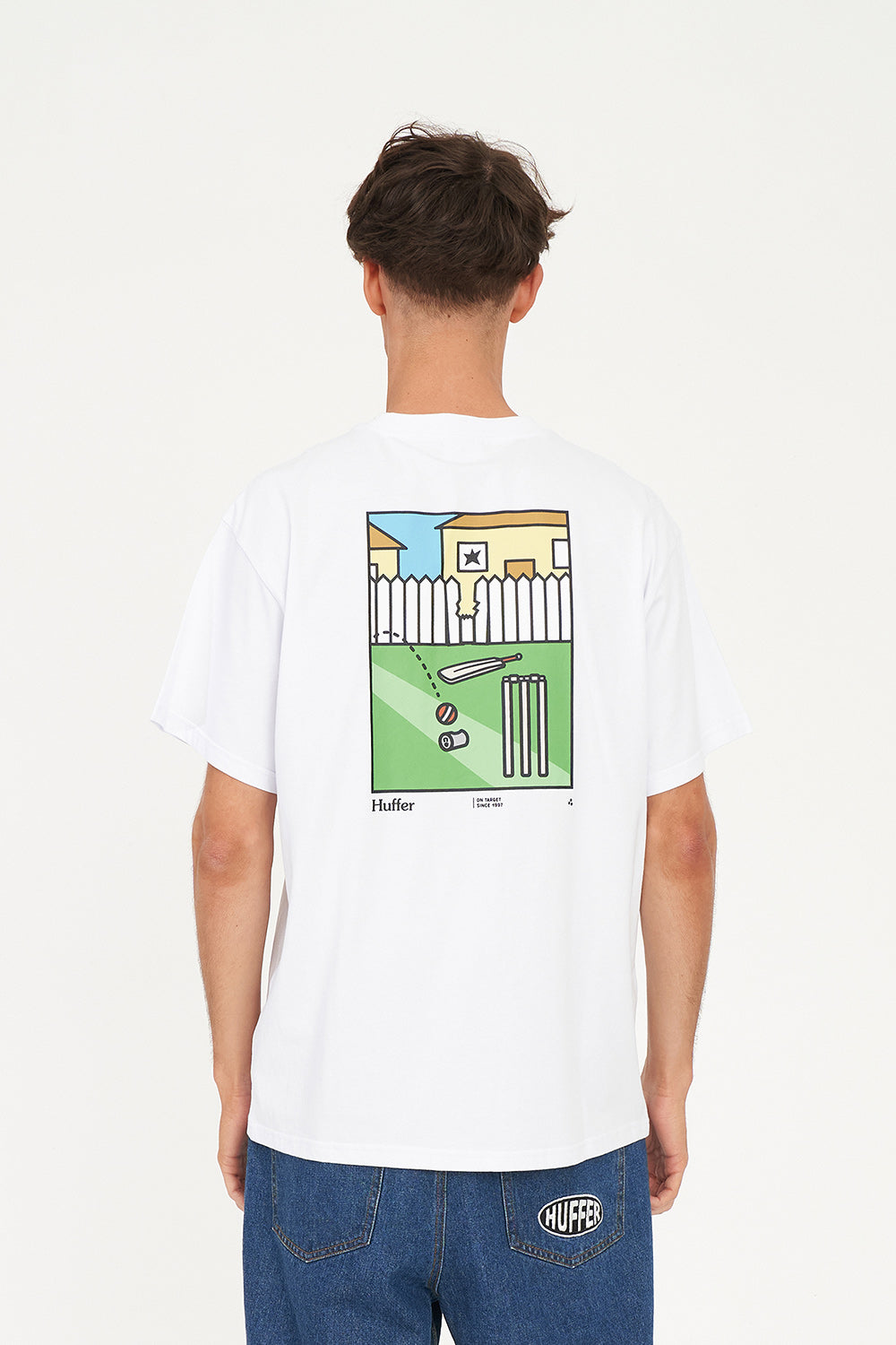 MENS SUP TEE 190 ON TARGET WHITE