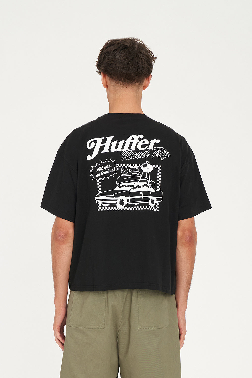 BLOCK CROP TEE 220 GAS IT BLACK