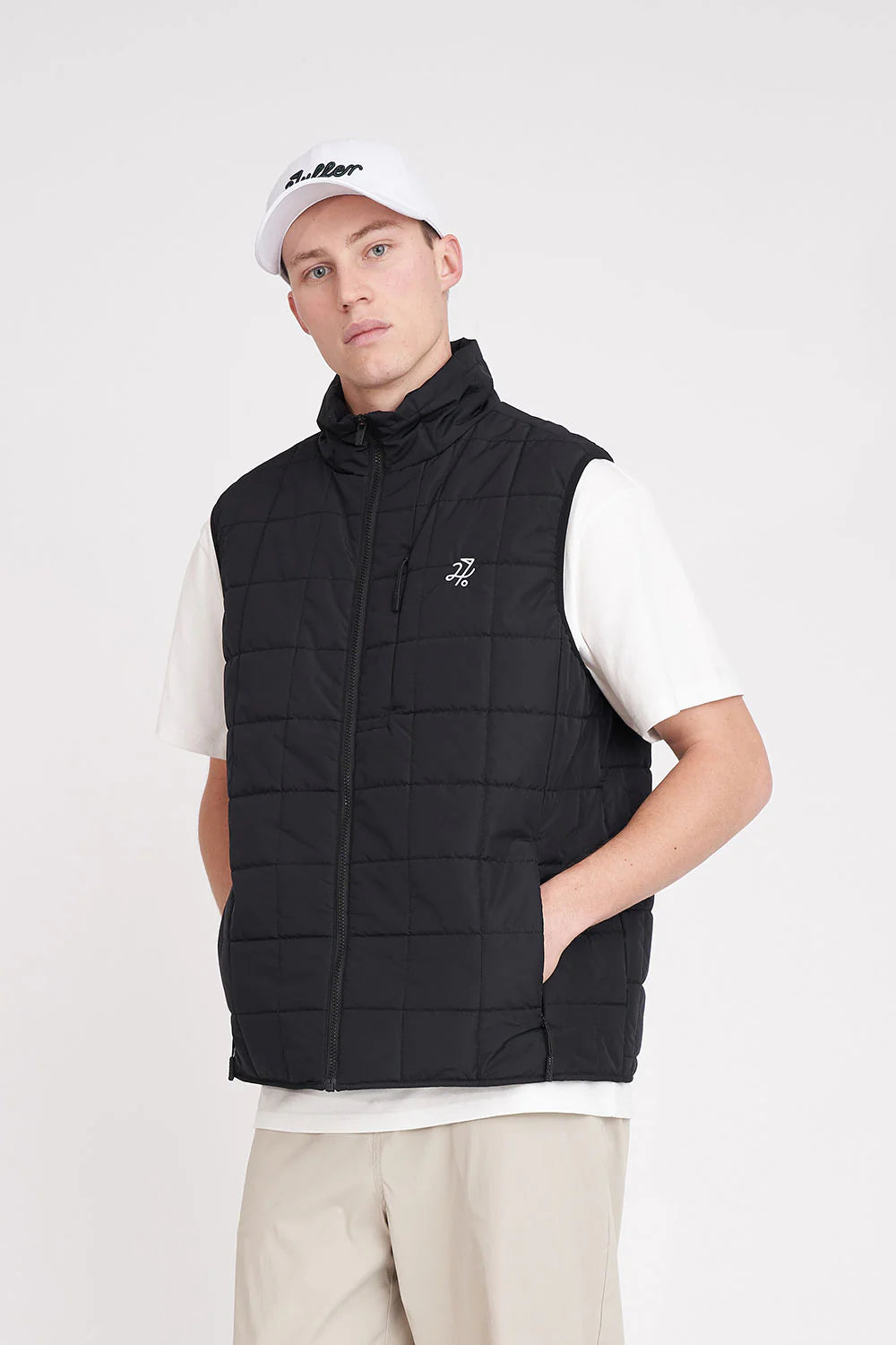 MENS DRIVER VEST BLACK