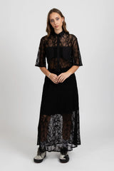 LACE IT SHIRT BLACK