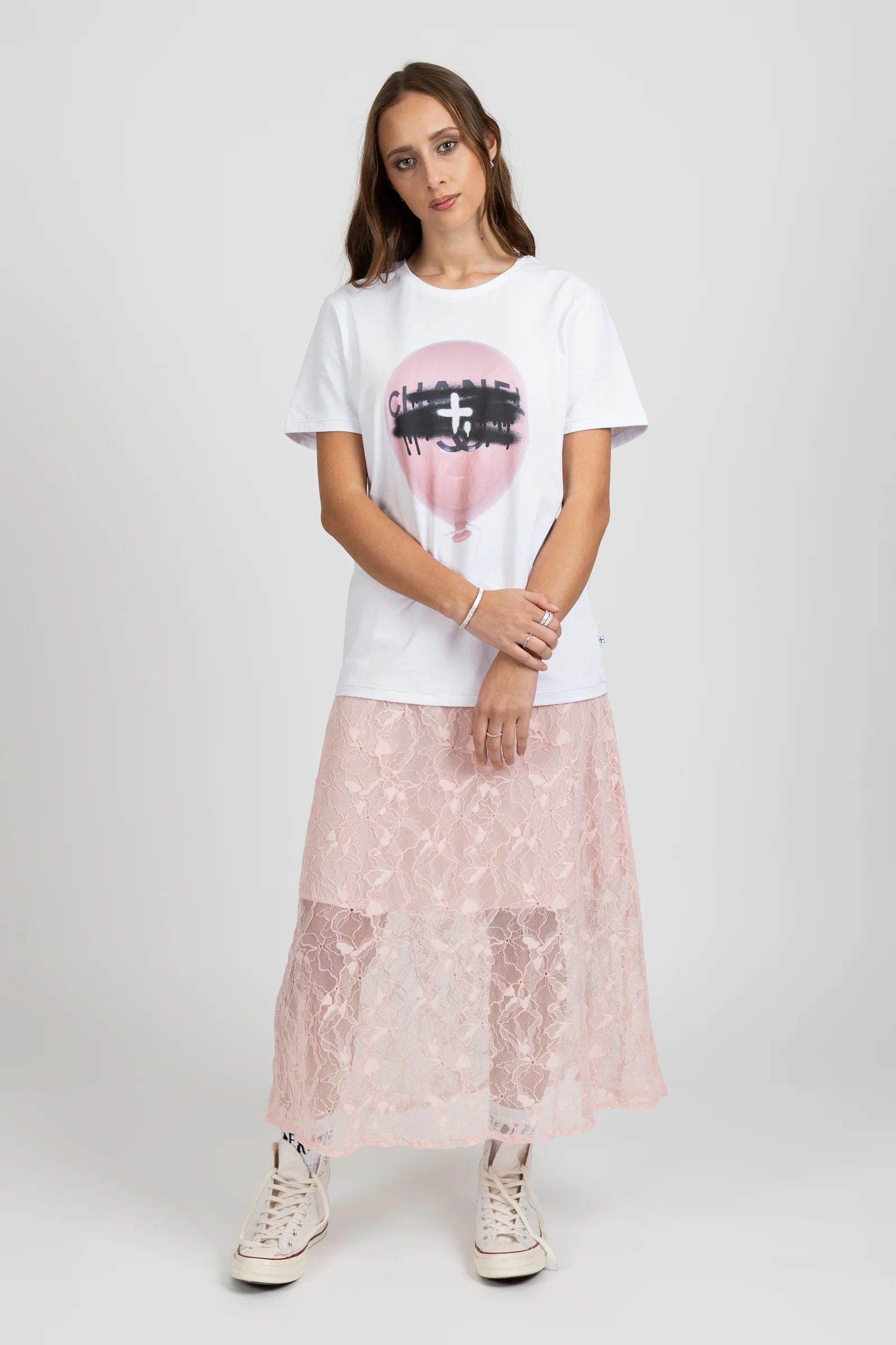 LACE IT SKIRT PINK